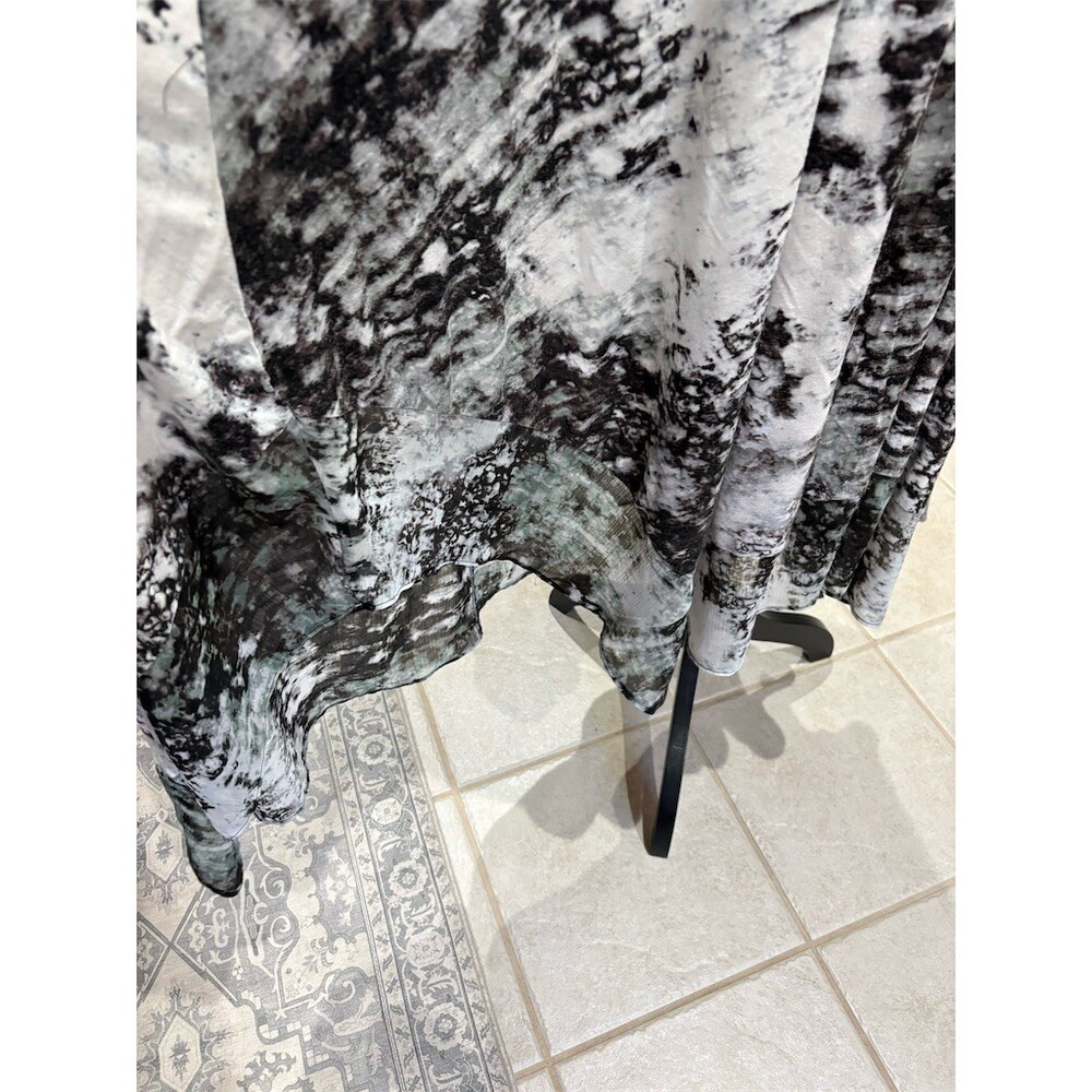 Simply Vera Vera Wang Maxi Dress Womens L Black & White Flirty - Picture 4 of 12